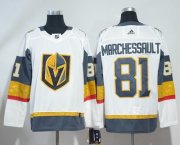 Wholesale Cheap Adidas Golden Knights #81 Jonathan Marchessault White Road Authentic Stitched NHL Jersey