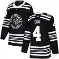 Wholesale Cheap Adidas Blackhawks #4 Bobby Orr Black Authentic 2019 Winter Classic Stitched NHL Jersey