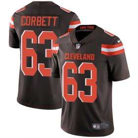 Wholesale Cheap Nike Browns #63 Austin Corbett Brown Team Color Men\'s Stitched NFL Vapor Untouchable Limited Jersey