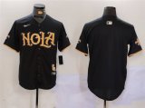 Cheap Men's New Orleans Saints Blank Black Cool Base Stitched Baseball Jersey