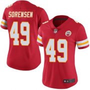 Wholesale Cheap Women's Kansas City Chiefs #49 Daniel Sorensen Team Color Vapor Untouchable Jersey - Limited Red