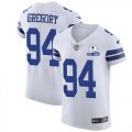 Wholesale Cheap Nike Cowboys #94 Randy Gregory White Men's Stitched With Established In 1960 Patch NFL New Elite Jersey