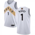 Wholesale Cheap Raptors #1 Tracy Mcgrady White 2019 Finals Bound Basketball Swingman City Edition 2018-19 Jersey