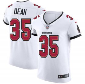 Wholesale Cheap Tampa Bay Buccaneers #35 Jamel Dean Men\'s Nike White Vapor Elite Jersey