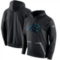 Wholesale Cheap Men's Carolina Panthers Nike Black Champ Drive Vapor Speed Performance Pullover Hoodie