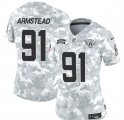 Cheap Women's Jacksonville Jaguars #91 Arik Armstead 2024 F.U.S.E Arctic Camo Salute To Service Limited Stitched Football Jersey(Run Small)