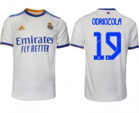 Wholesale Cheap Men 2021-2022 Club Real Madrid home aaa version white 19 Soccer Jerseys