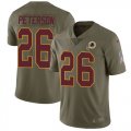 Wholesale Cheap Nike Redskins #26 Adrian Peterson Olive Men's Stitched NFL Limited 2017 Salute To Service Jersey