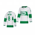 Wholesale Cheap Adidas Maple Leafs #8 Jake Muzzin White 2019 St. Patrick's Day Authentic Player Stitched Youth NHL Jersey