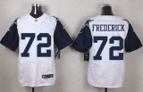 Wholesale Cheap Nike Cowboys #72 Travis Frederick White Men's Stitched NFL Elite Rush Jersey