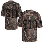 Wholesale Cheap Nike Lions #81 Calvin Johnson Camo Men's Stitched NFL Realtree Elite Jersey