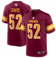 Wholesale Cheap Men's Washington Commanders #52 Jamin Davis 2022 Burgundy Game Stitched Jersey