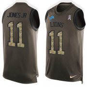 Wholesale Cheap Nike Lions #11 Marvin Jones Jr Green Men's Stitched NFL Limited Salute To Service Tank Top Jersey