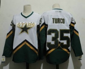 Wholesale Cheap Men\'s Dallas Stars #35 MARTY TURCO 2003 CCM Throwback Home NHL Jersey