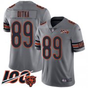 Wholesale Cheap Nike Bears #89 Mike Ditka Silver Youth Stitched NFL Limited Inverted Legend 100th Season Jersey