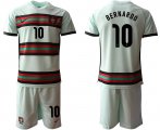 Wholesale Cheap Men 2021 European Cup Portugal away grey 10 Soccer Jersey