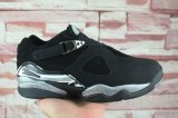 Wholesale Cheap Air Jordan 8 Low Chrome Black/Silver-White-Grey