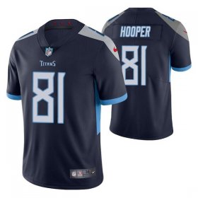 Wholesale Cheap Men\'s Tennessee Titans #81 Austin Hooper Navy Vapor Untouchable Stitched Jersey