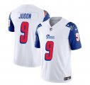 Wholesale Cheap Men's New England Patriots #9 Matthew Judon White Blue 2023 F.U.S.E. Vapor Limited Football Stitched Jersey