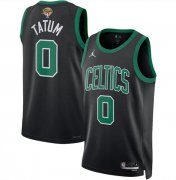 Cheap Men's Boston Celtics #0 Jayson Tatum Black 2024 Finals Statement Edition Stitched Basketball Jersey