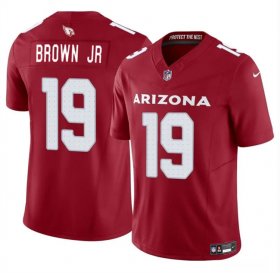 Cheap Men\'s Arizona Cardinals #19 Anthony Brown JR Red 2024 F.U.S.E. Vapor Untouchable Limited Stitched