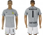 Wholesale Cheap Dortmund #1 Weidenfeller Grey Soccer Club Jersey