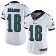 Wholesale Cheap Nike Eagles #18 Jalen Reagor White Women's Stitched NFL Vapor Untouchable Limited Jersey