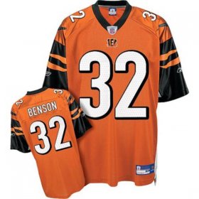 Wholesale Cheap Bengals #32 Cedric Benson Orange Stitched NFL Jersey