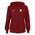 Wholesale Cheap Nike Pittsburgh Steelers Ladies Tailgater Full Zip Hoodie Red