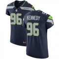 Wholesale Cheap Nike Seahawks #96 Cortez Kennedy Steel Blue Team Color Men's Stitched NFL Vapor Untouchable Elite Jersey