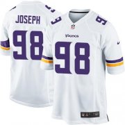 Wholesale Cheap Nike Vikings #98 Linval Joseph White Youth Stitched NFL Elite Jersey