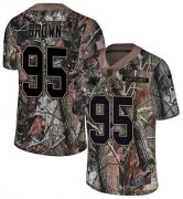 Wholesale Cheap Nike Panthers #95 Derrick Brown Camo Youth Stitched NFL Limited Rush Realtree Jersey