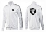 Wholesale Cheap NFL Las Vegas Raiders Team Logo Jacket White_3