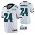 Wholesale Cheap Men's Philadelphia Eagles #24 James Bradberry White Super Bowl LVII Vapor Untouchable Limited Stitched Jersey