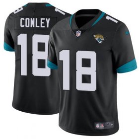 Wholesale Cheap Nike Jaguars #18 Chris Conley Black Team Color Men\'s Stitched NFL Vapor Untouchable Limited Jersey