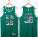 Wholesale Men's Boston Celtics #36 Marcus Smart USA Flag Green Stitched Jersey