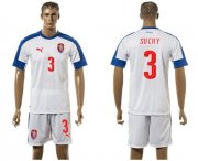 Wholesale Cheap Czech #3 Suchy Away Soccer Country Jersey