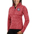 Wholesale Cheap Winnipeg Jets Antigua Women's Fortune 1/2-Zip Pullover Sweater Red