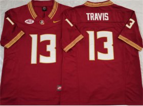 Men\'s Florida State Seminoles #13 Jordan Travis Red 2023 F.U.S.E Stitched Jersey