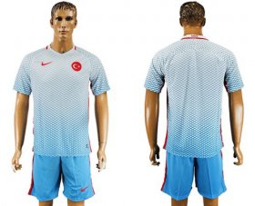 Wholesale Cheap Turkey Blank Away Soccer Country Jersey