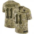 Wholesale Cheap Nike Panthers #11 Robby Anderson Camo Men's Stitched NFL Limited 2018 Salute To Service Jersey