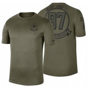 Wholesale Cheap Atlanta Falcons #97 Grady Jarrett Olive 2019 Salute To Service Sideline NFL T-Shirt