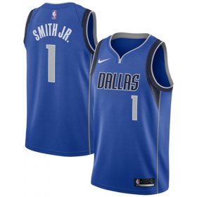 Wholesale Cheap Nike Dallas Mavericks #1 Dennis Smith Jr. Royal NBA Swingman Icon Edition Jersey