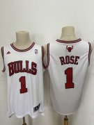 Wholesale Cheap Men's Chicago Bulls #1 Derek Rose Revolution 30 Swingman White Jersey