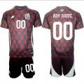 Cheap Men's Mexico Custom 2024-25 Burgundy Home Soccer Jersey Suit