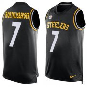 Wholesale Cheap Nike Steelers #7 Ben Roethlisberger Black Team Color Men's Stitched NFL Limited Tank Top Jersey