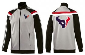 Wholesale Cheap NFL Houston Texans Team Logo Jacket Grey