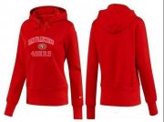 Wholesale Cheap Women's San Francisco 49ers Heart & Soul Pullover Hoodie Red