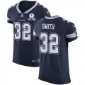 Wholesale Cheap Nike Cowboys #32 Saivion Smith Navy Blue Team Color Men's Stitched With Established In 1960 Patch NFL Vapor Untouchable Elite Jersey