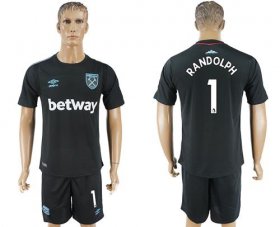 Wholesale Cheap West Ham United #1 Randolph Away Soccer Club Jersey